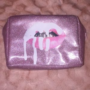 Kylie Cosmetics Pink Glitter Makeup Bag